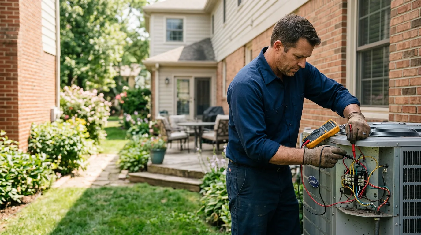 HVAC technician working near Panola, AL